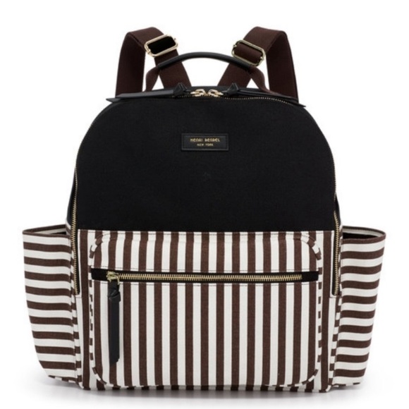 henri bendel striped backpack